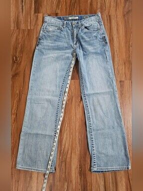 Mens BKE Jake Bootcut Light Wash Straight Leg Jeans - Blue Size 28S